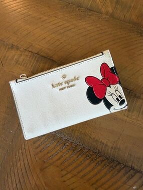Kate Spade New York X Disney Minnie Mouse Small Slim Bifold Wallet
